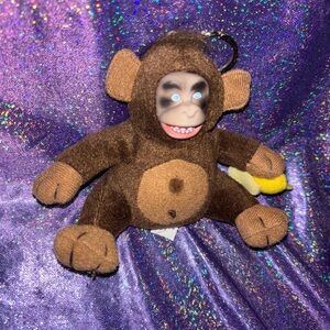 Just for Laughs Plush Keychain: Monkey
